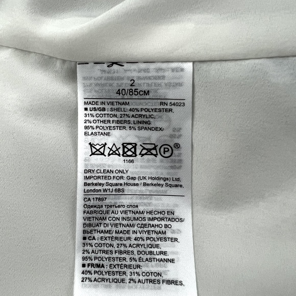 NWT Banana Republic Scalloped Tweed Blazer / Size 2 - Picture 7 of 8